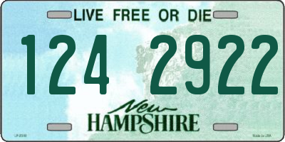 NH license plate 1242922