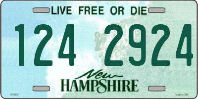NH license plate 1242924