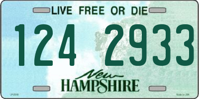 NH license plate 1242933