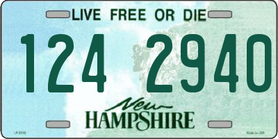 NH license plate 1242940
