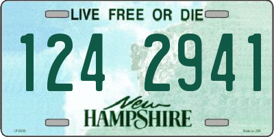 NH license plate 1242941