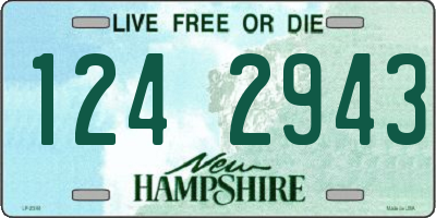 NH license plate 1242943
