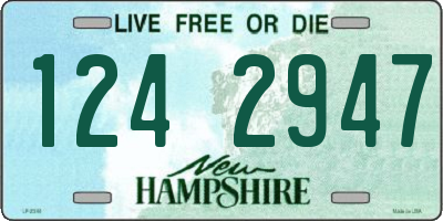 NH license plate 1242947