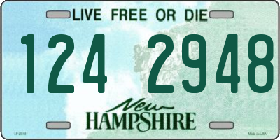 NH license plate 1242948