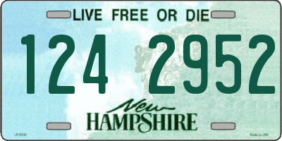 NH license plate 1242952