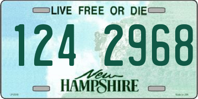 NH license plate 1242968