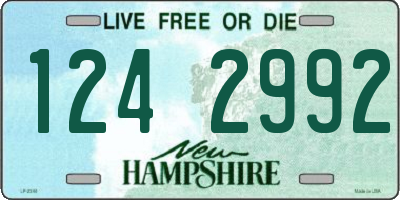 NH license plate 1242992