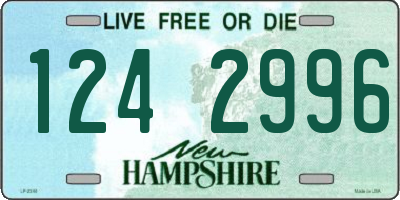 NH license plate 1242996