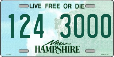 NH license plate 1243000