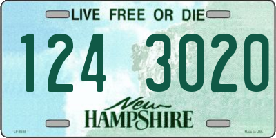 NH license plate 1243020
