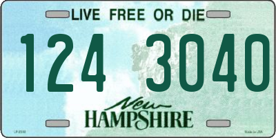 NH license plate 1243040