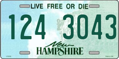 NH license plate 1243043