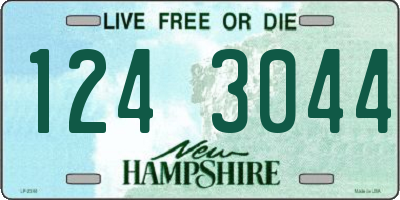 NH license plate 1243044