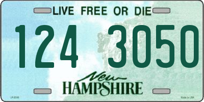 NH license plate 1243050