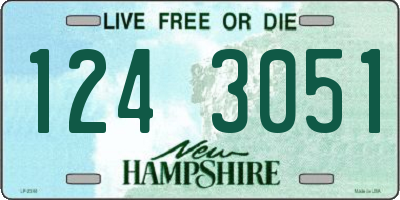 NH license plate 1243051