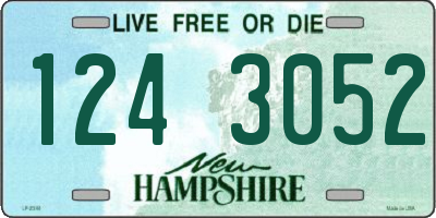 NH license plate 1243052