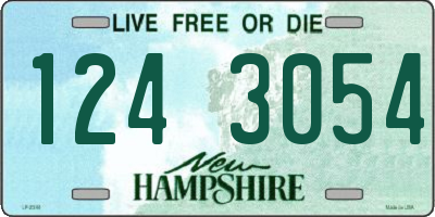 NH license plate 1243054