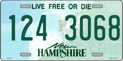 NH license plate 1243068