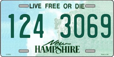 NH license plate 1243069