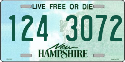 NH license plate 1243072