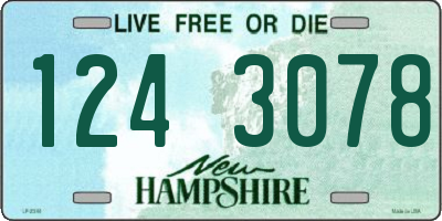 NH license plate 1243078