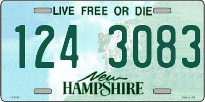 NH license plate 1243083