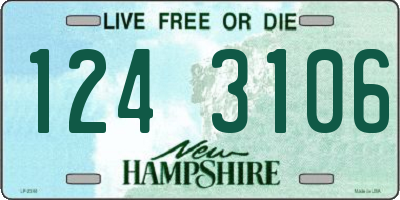 NH license plate 1243106