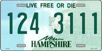 NH license plate 1243111