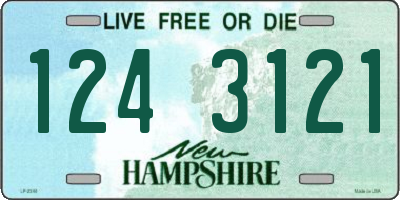NH license plate 1243121