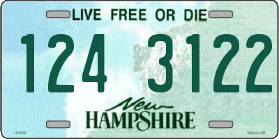 NH license plate 1243122