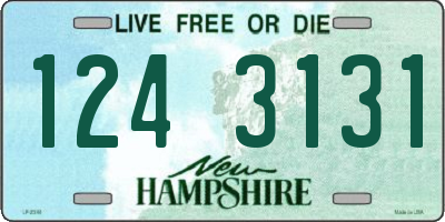 NH license plate 1243131