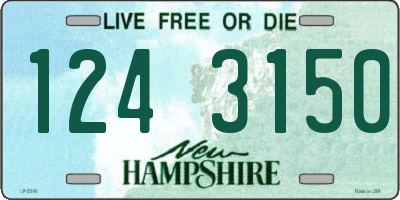 NH license plate 1243150