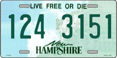 NH license plate 1243151