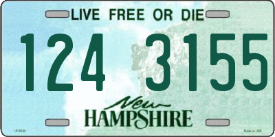 NH license plate 1243155