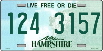 NH license plate 1243157