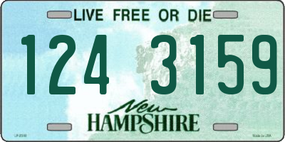 NH license plate 1243159