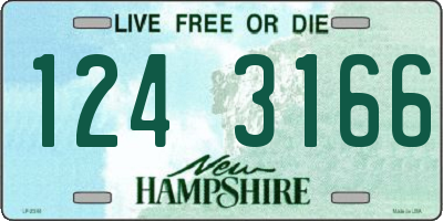 NH license plate 1243166