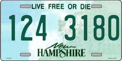NH license plate 1243180