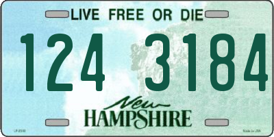 NH license plate 1243184