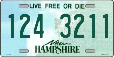 NH license plate 1243211