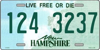 NH license plate 1243237
