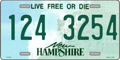 NH license plate 1243254