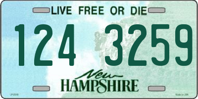 NH license plate 1243259