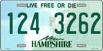 NH license plate 1243262