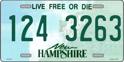 NH license plate 1243263