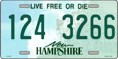 NH license plate 1243266