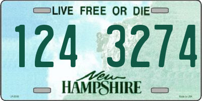 NH license plate 1243274