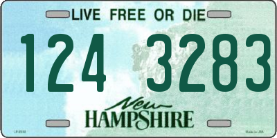 NH license plate 1243283