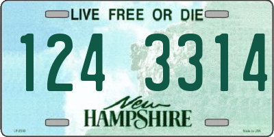 NH license plate 1243314