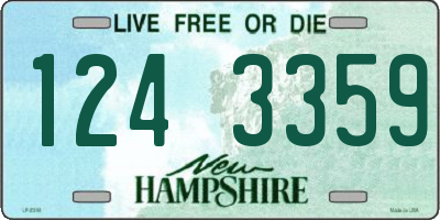NH license plate 1243359